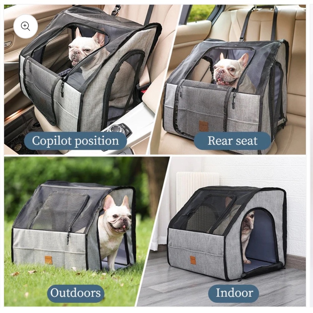 Frenchie Dog Seat Travel Carrier Size Medium
